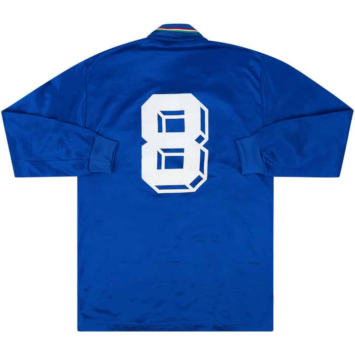 1986-89 Italy Match Issue Home L/S Shirt #8