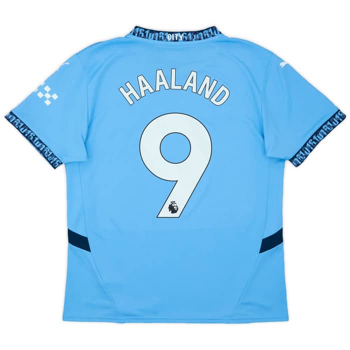 2024-25 Manchester City Home Shirt Haaland #9 - 10/10 - (L)