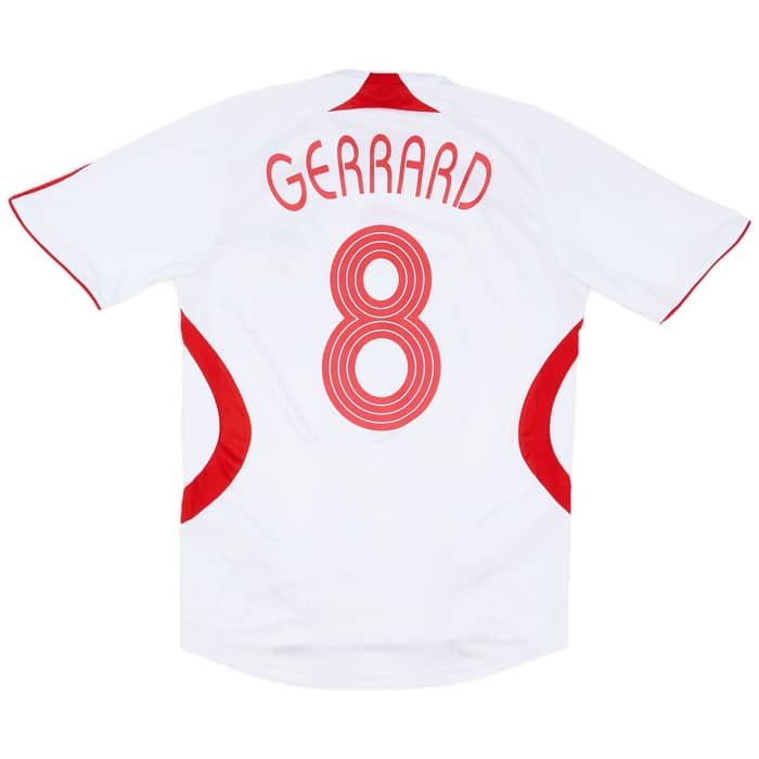 2007-08 Liverpool Away Shirt Gerrard #8 - 6/10 - (S)