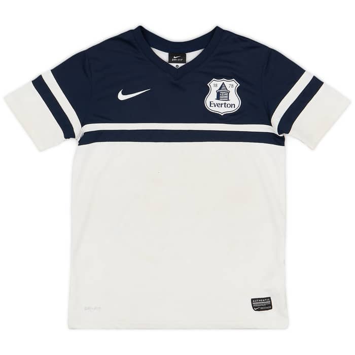 2013-14 Everton Third Shirt Baines #3 - 4/10 - (M.Boys)