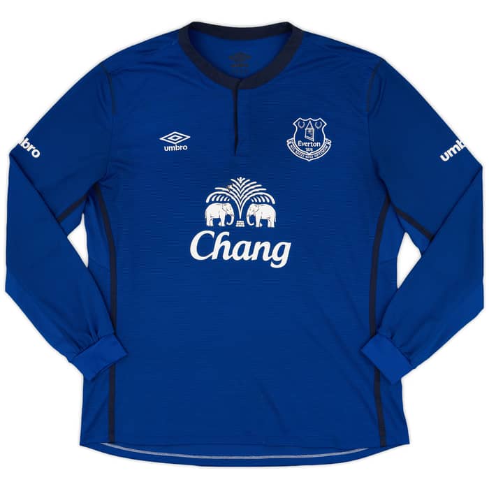 2014-15 Everton Home L/S Shirt Stones #26 - 8/10 - (XL)