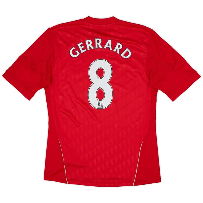 2010-12 Liverpool Home Shirt Gerrard #8 - 6/10 - (M)
