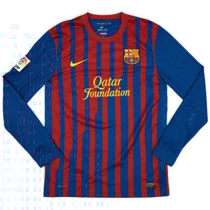 2011-12 Barcelona Home L/S Shirt Messi #10 - 7/10 - (M)