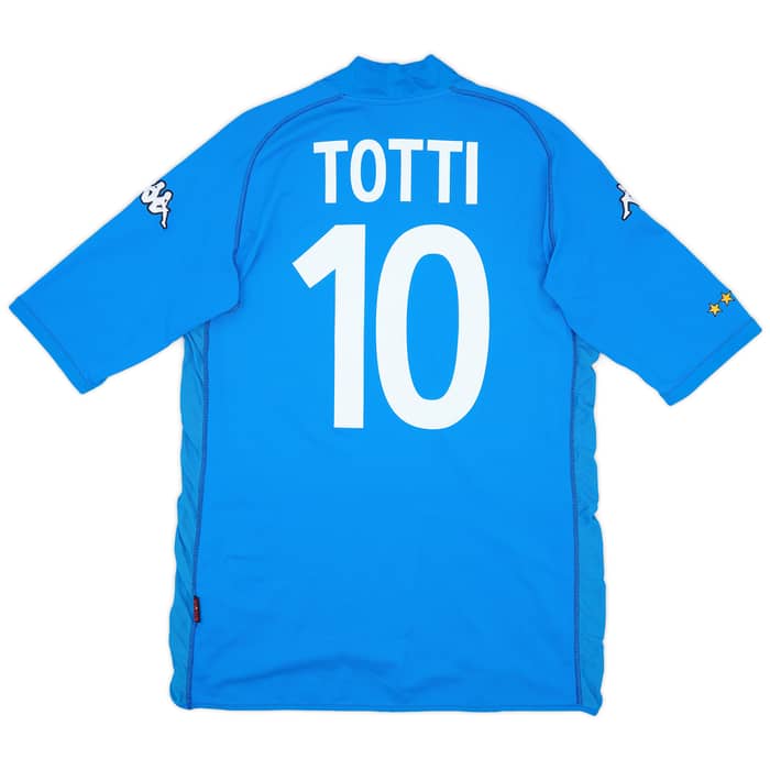 2002 Italy Home Shirt Totti #10 - 7/10 - (XL)