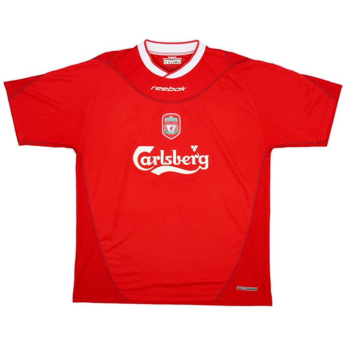 2002-04 Liverpool Home Shirt Gerrard #17 - 6/10 - (L)