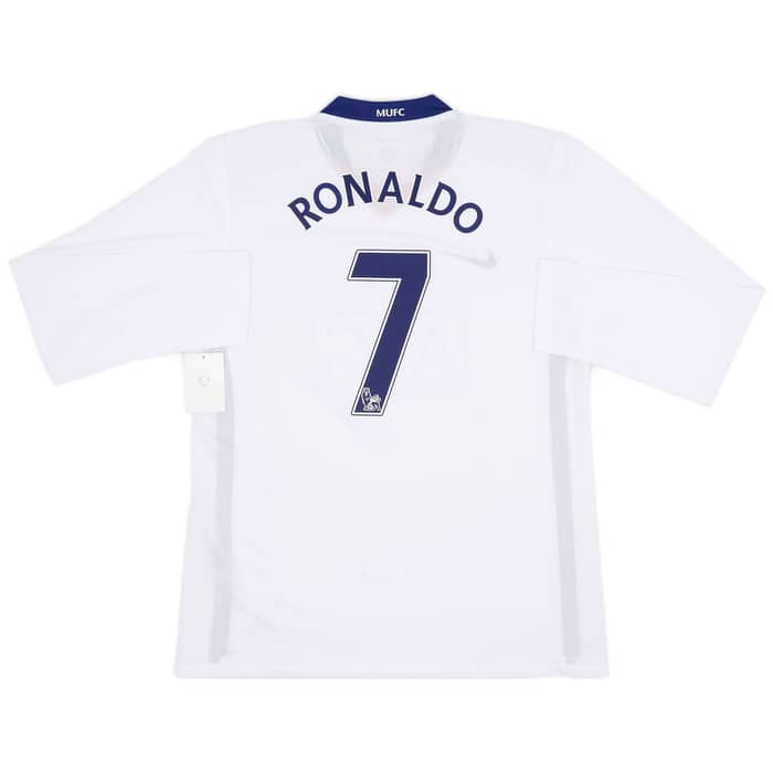 2008-10 Manchester United Player Issue Away L/S Shirt Ronaldo #7 (XL)