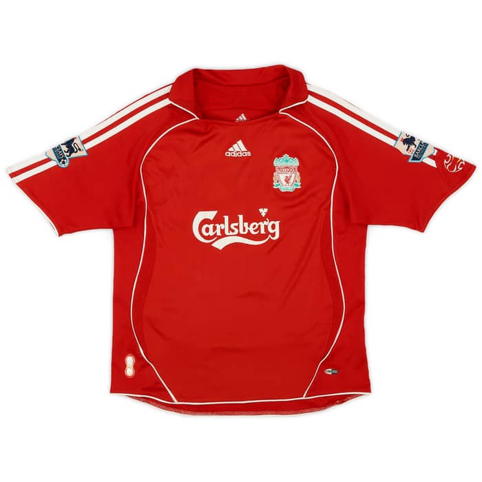 2006-08 Liverpool Home Shirt M.Gonzalez #11 - 6/10 - (M.Boys)