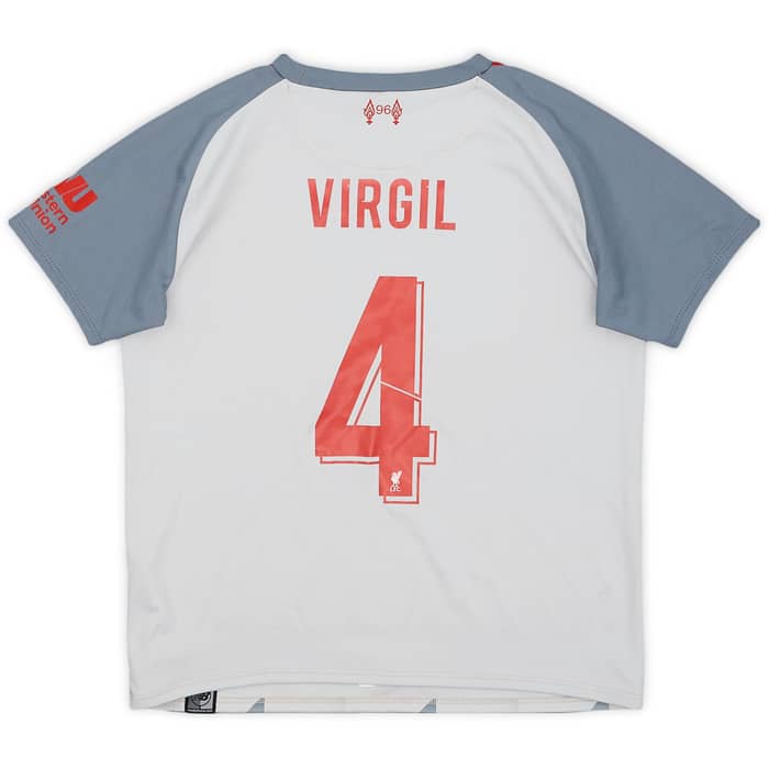 2018-19 Liverpool Third Shirt Virgil #4 - 9/10 - (4-5Y)