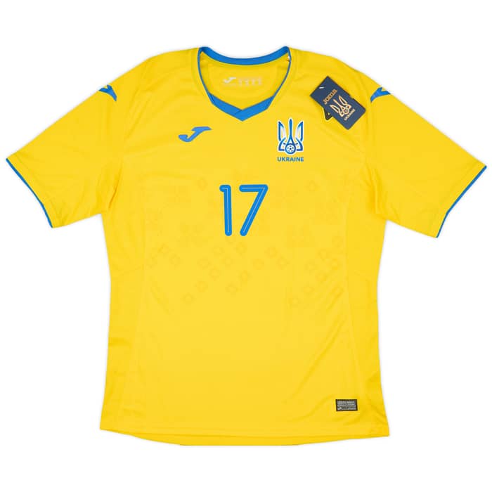 2020-21 Ukraine Home Shirt Zinchenko #17 (XL)