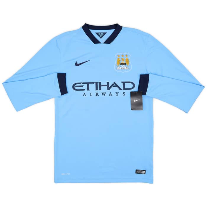 2014-15 Manchester City Home L/S Shirt Toure Yaya #42 (S)
