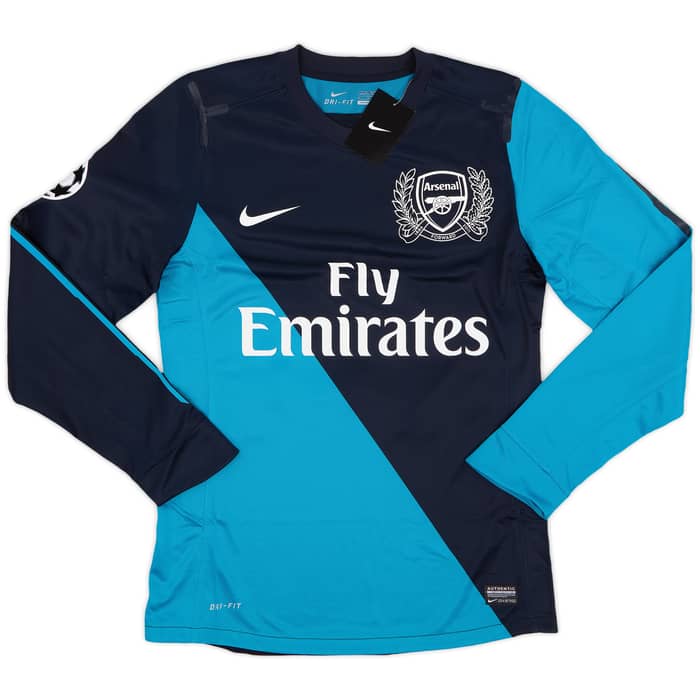 2011-12 Arsenal Player Issue Away L/S Shirt Henry #12 (M)
