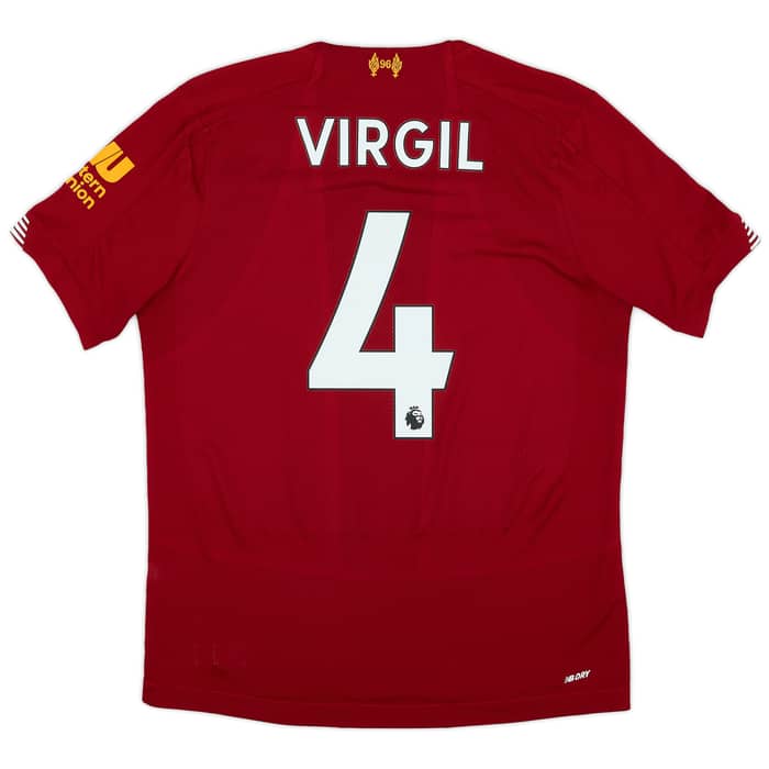 2019-20 Liverpool Home Shirt Virgil #4 - 7/10 - (S)