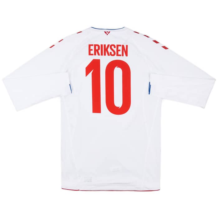 2018-19 Denmark Away Shirt Eriksen #10 (L)