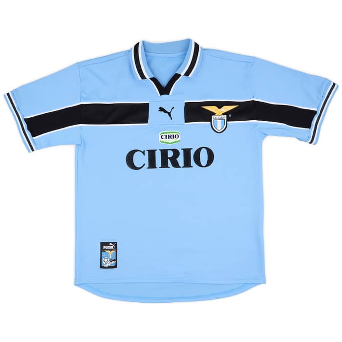1998-00 Lazio Home Shirt Mancini #10 - 9/10 - (L)