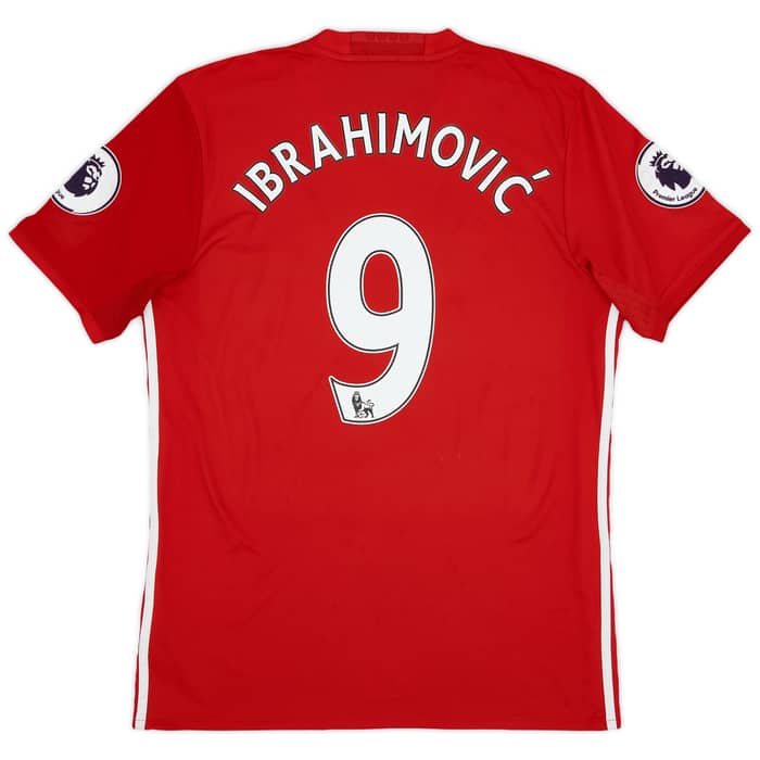 2016-17 Manchester United Home Shirt Ibrahimovic #9 - 7/10 - (M)
