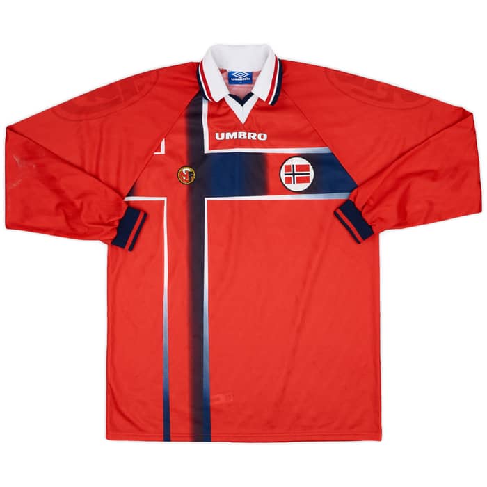 1997-98 Norway Match Issue Home L/S Shirt #17