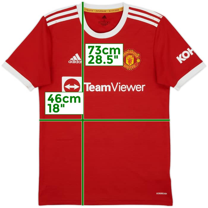 2021-22 Manchester United Home Shirt Shaw #23 - 6/10 - (S)