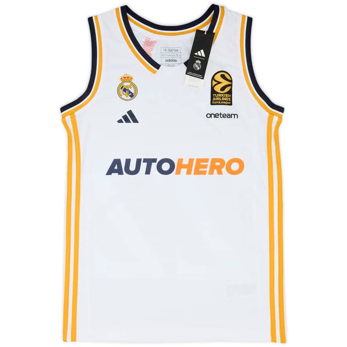 2023-24 Real Madrid Basketball Home Jersey Tavares #22 (L.Kids)