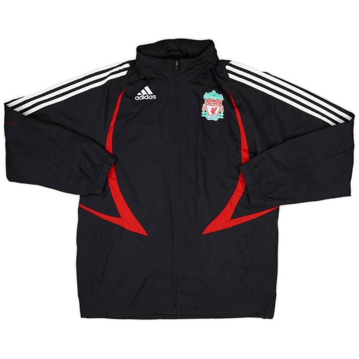 2007-08 Liverpool adidas Hooded Rain Jacket - 5/10 - (S)
