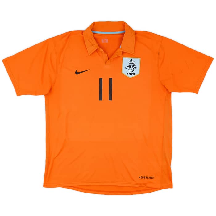 2006-08 Netherlands Home Shirt Robben #11 - 8/10 - (L)