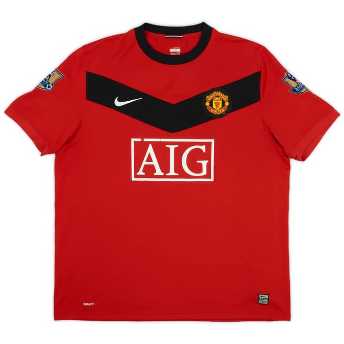 2009-10 Manchester United Home Shirt Hargreaves #4 - 5/10 - (XL)