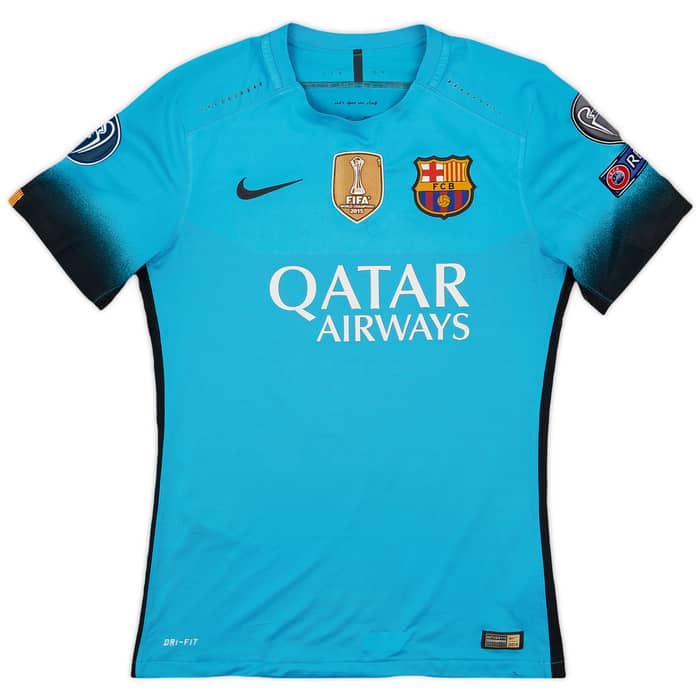 2015-16 Barcelona Authentic Third Shirt Messi #10 - 7/10 - (M)