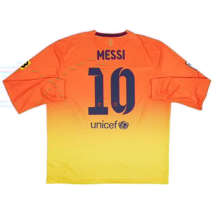2012-13 Barcelona Away L/S Shirt Messi #10 - 9/10 - (XXL)