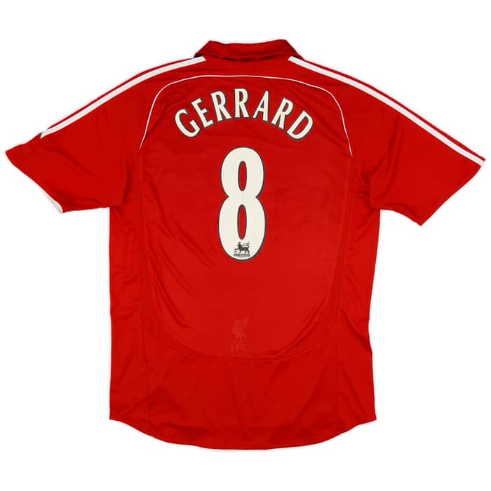 2006-08 Liverpool Home Shirt Gerrard #8 - 5/10 - (L)