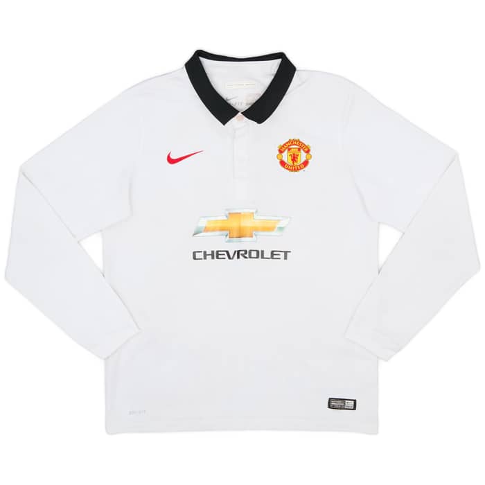 2014-15 Manchester United Away L/S Shirt Falcao #9 - 6/10 - (XL.Boys)
