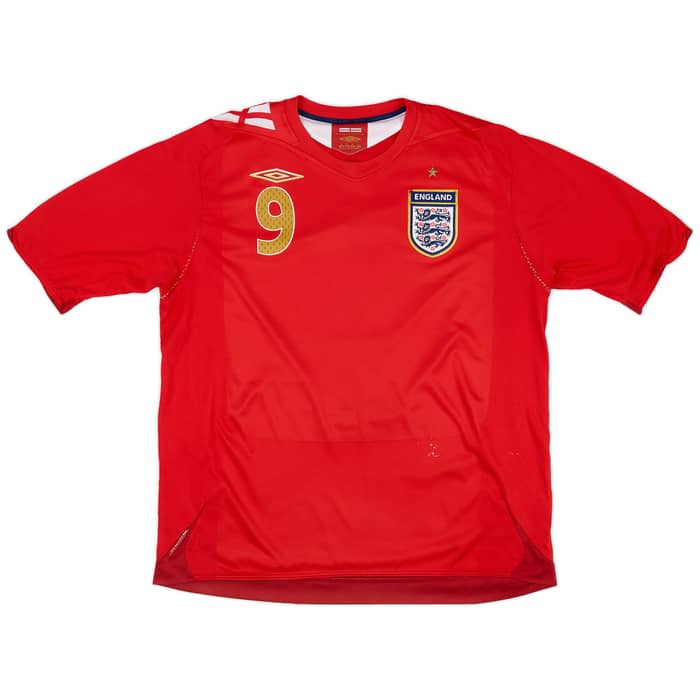 2006-08 England Away Shirt Rooney #9 - 6/10 - (XL)