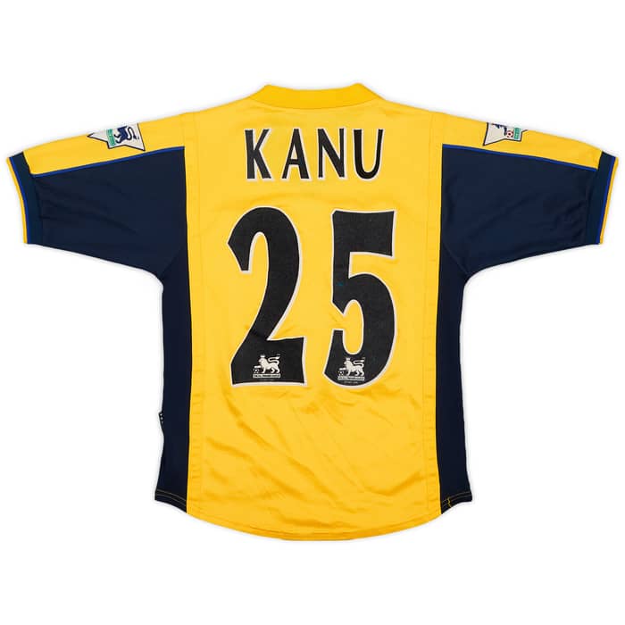 1999-01 Arsenal Away Shirt Kanu #25 - 8/10 - (M.Boys)