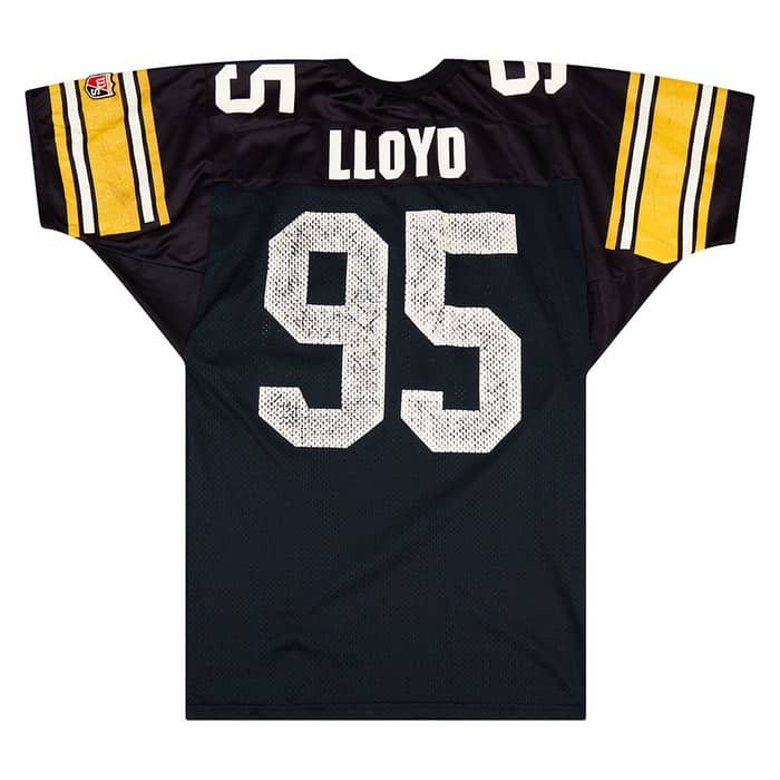 1990-96 Pittsburgh Steelers Lloyd #95 Wilson Jersey (Home) M