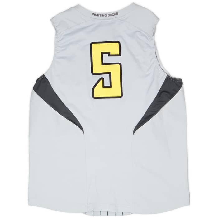 2014 Oregon Ducks Reed #5 Team Issued Nike Away Jersey - 7/10 - (XL)