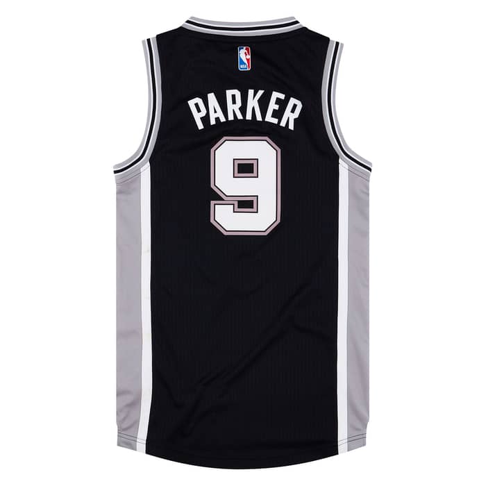 2014-17 San Antonio Spurs Parker #9 adidas Swingman Jersey (Away) XXS