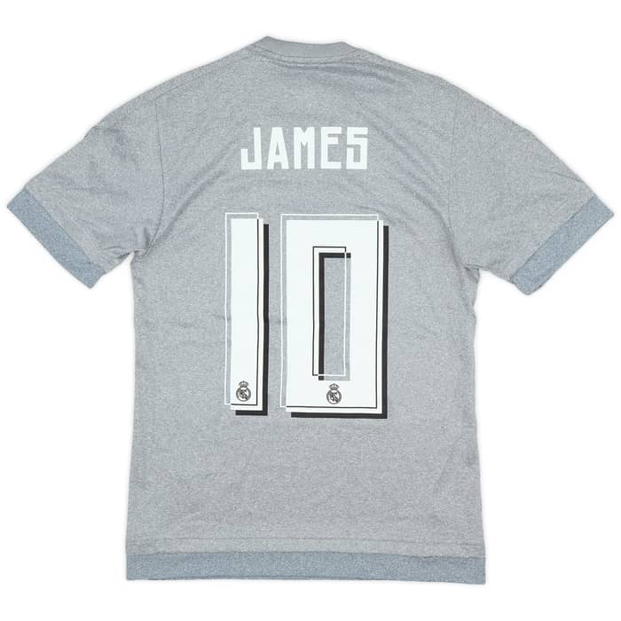2015-16 Real Madrid Away Shirt James #10 (XS)