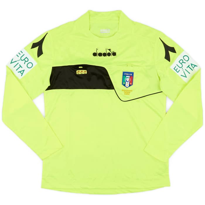 2017-18 Italy Diadora Referee L/S Shirt - 8/10 - (M)