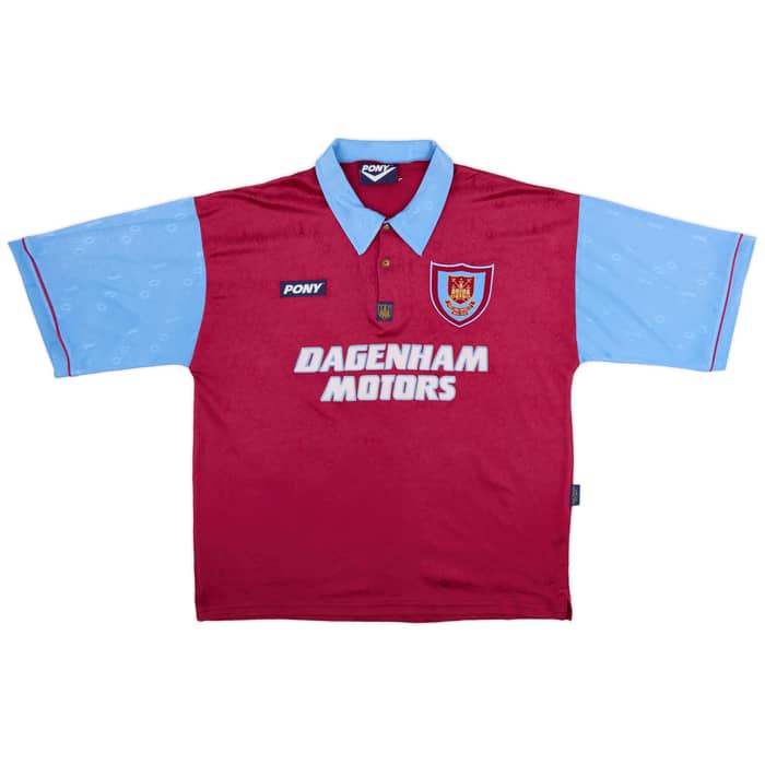 1995-97 West Ham Centenary Home Shirt Dicks #3 - 9/10 - (L)