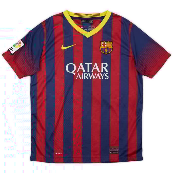 2013-14 Barcelona Home Shirt - 8/10 - (L.Boys)