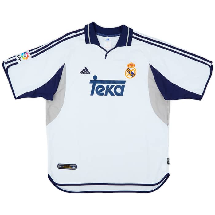 2000-01 Real Madrid Home Shirt Raul #7 - 7/10 - (XL)