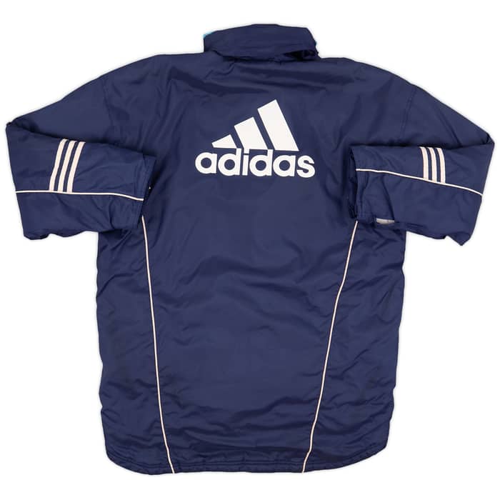 2000-01 Olympique Marseille adidas Padded Bench Coat - 7/10 - (L/XL)