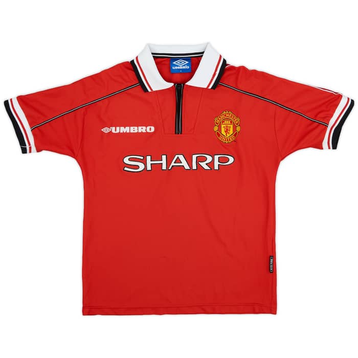 1998-00 Manchester United Home Shirt Stam #6 - 6/10 - (Y)