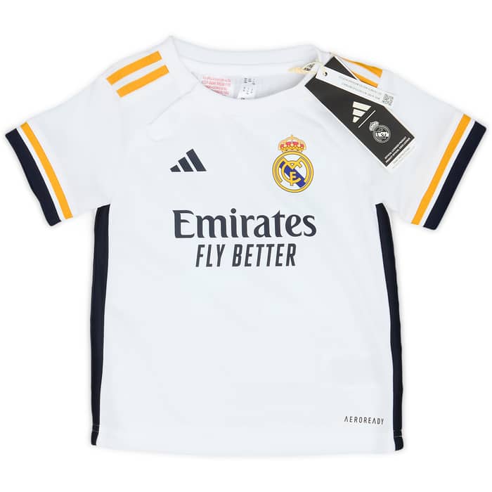 2023-24 Real Madrid Home Shirt & Shorts Kit Arda Guler #24 (12-18 Months)