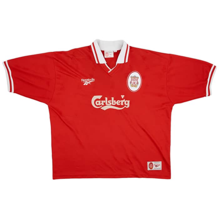 1996-98 Liverpool Home Shirt McManaman #7 - 7/10 - (XXL)
