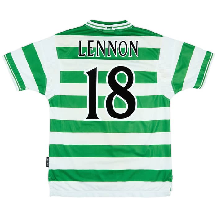 1999-01 Celtic Home Shirt Lennon #18 - 5/10 - (L)