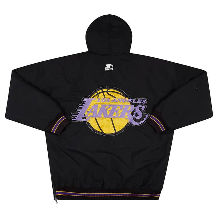 1980s LA Lakers Starter Hooded Rain Coat L