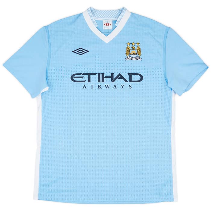 2011-12 Manchester City Home Shirt Kun Aguero #16 - 7/10 - (L)