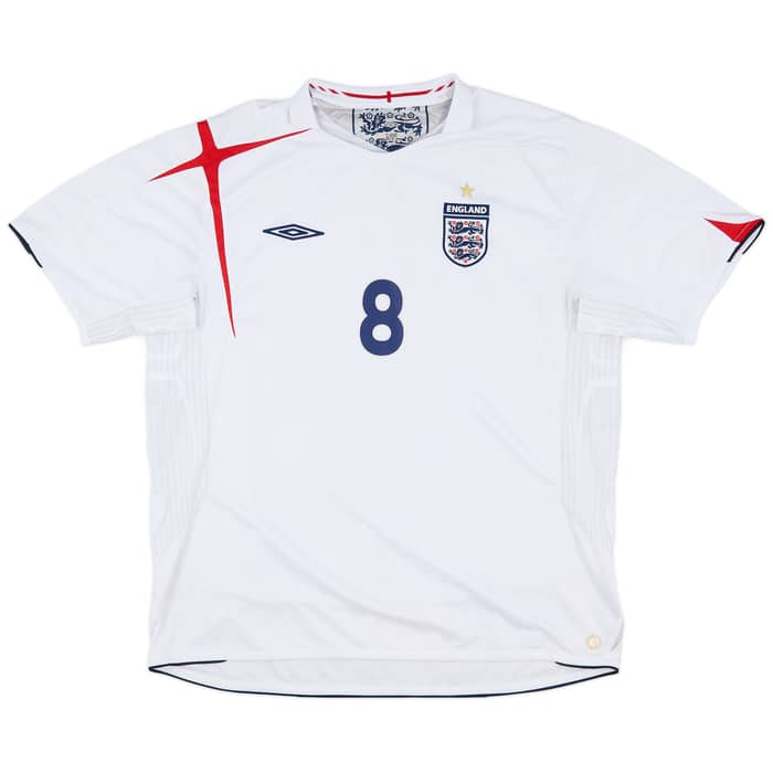 2005-07 England Home Shirt Lampard #8 - 7/10 - (XXL)