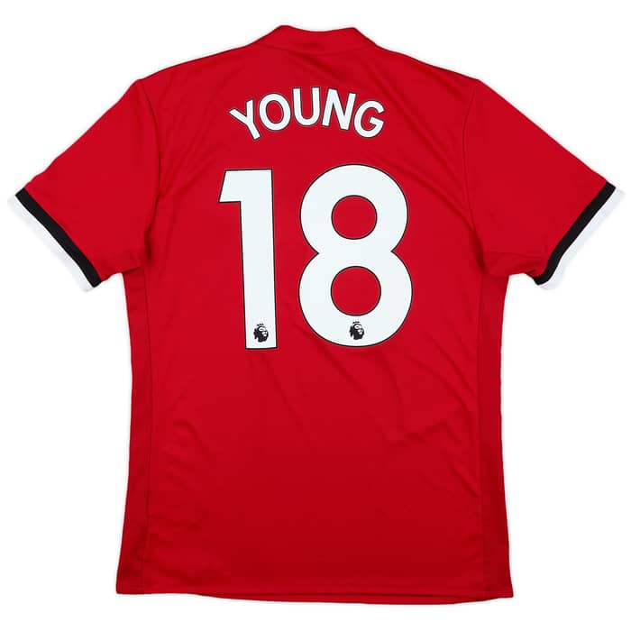 2017-18 Manchester United Home Shirt Young #18 - 7/10 - (M)