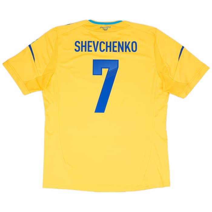 2011-13 Ukraine Home Shirt Shevchenko #7 - 6/10 - (XL)