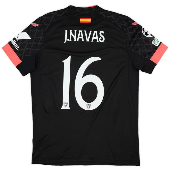 2022-23 Sevilla Match Issue Champions League Third Shirt J. Navas #16